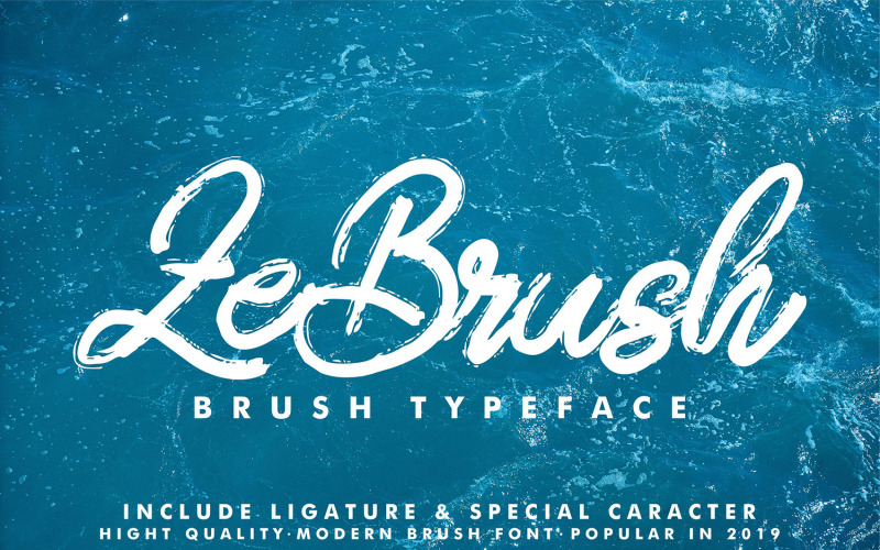 ZeBrush | Fonte cursiva do pincel