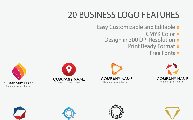 Download Шаблон логотипа "20 Business Logo Template" / 20 Business Logo Template - Шаблон логотипа на тему графика logo,business,bundle,vector,set,abstract,collection,design,template,icon,corporate,concept,identity,creative,company,logotype,logos,illustration,symbol,graphic
