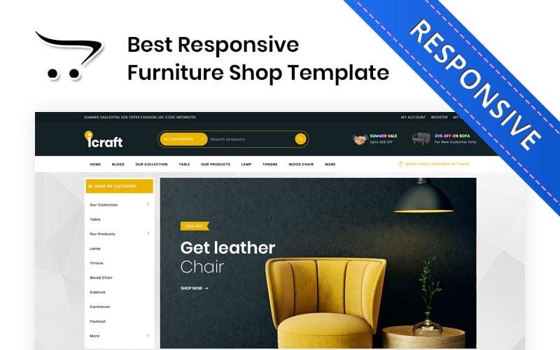 Icraft - The Premium Furniture OpenCart Template