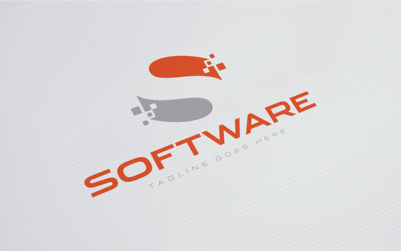 Download Шаблон логотипа "Letter S - Software Logo Template" / Letter S - Software Logo Template - Шаблон логотипа на тему графика communication,data,developer,development,digital,engineer,group,letter,s,logo,media,network,pixels,server,software,solutions,synergy,tech,technology