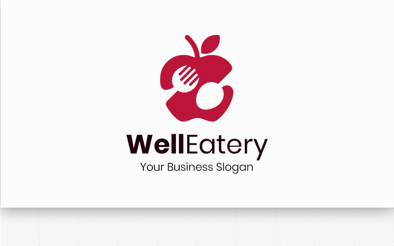 WellEatery Logo sjabloon
