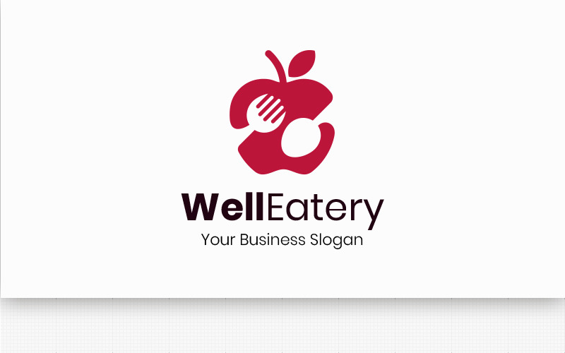Download Шаблон логотипа "WellEatery Logo Template" / WellEatery Logo Template - Шаблон логотипа на тему графика a logo bistro brand branding catering conceptual cooking corporate business creative restaurant logo cuisine delicious eat eatery eating elegant fast