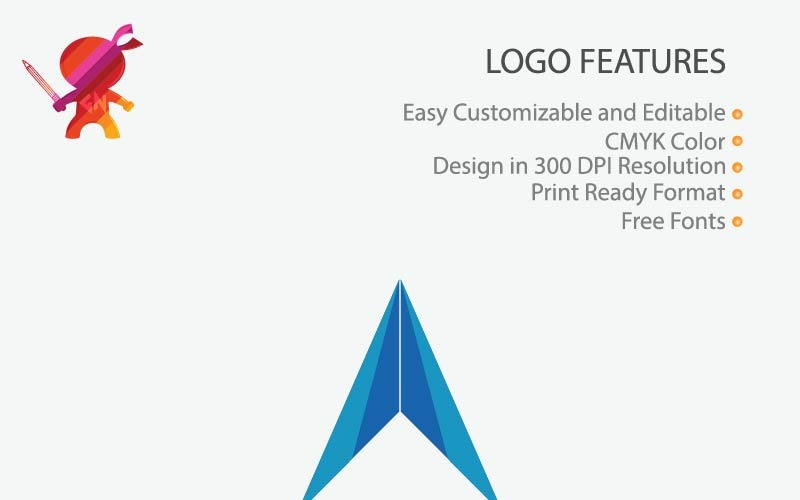Download Шаблон логотипа "Blue Color A Letter Logo Template" / Blue Color A Letter Logo Template - Шаблон логотипа на тему графика logo design letter blue vector business abstract icon template modern company creative symbol corporate shape graphic identity logotype alphabet a