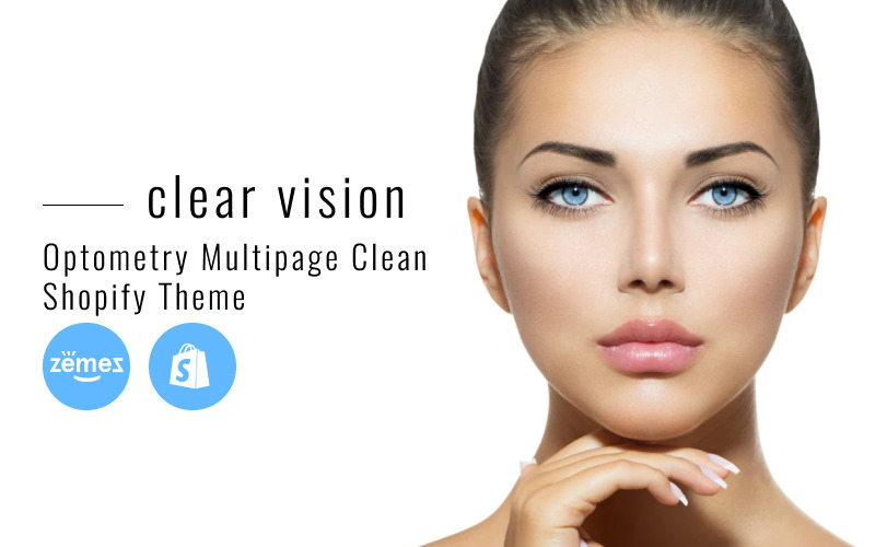 Clear Vision - багатосторінкова тема «Оптометрія», чиста Shopify