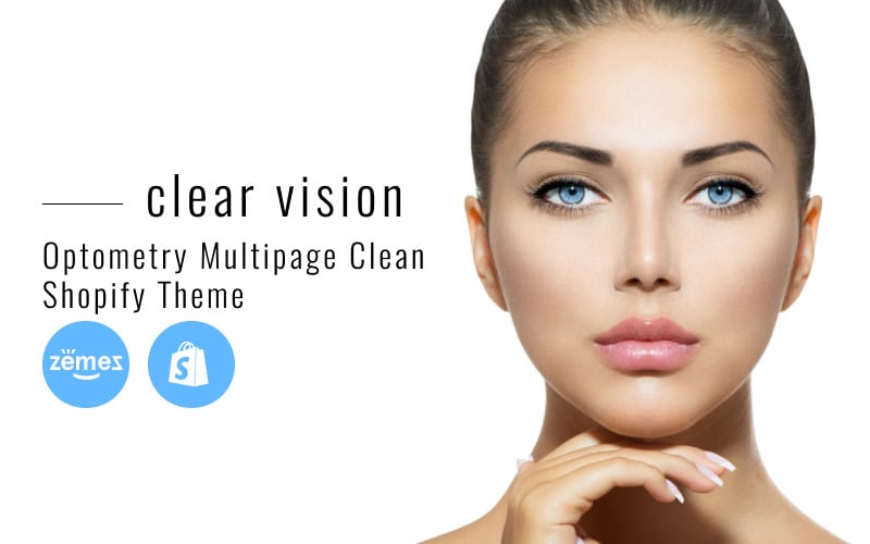 Clear Vision - Optometry többoldalas tiszta Shopify téma