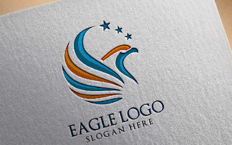 Download Шаблон логотипа "Eagle vol 4 Logo Template" / Eagle vol 4 Logo Template - Шаблон логотипа на тему графика eagle hawk phoenix falcon bird wing animal head fast speed fly agency america finance crest real estate insurance heraldry transport