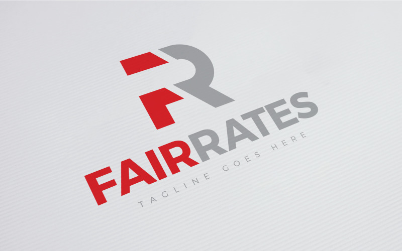 Download Шаблон логотипа "Fair Rates Logo Template" / Fair Rates Logo Template - Шаблон логотипа на тему графика agency,alphabet,bank,box,capital,finance,financial,f,letter,investments,r,logo,solutions,square,wealth,management