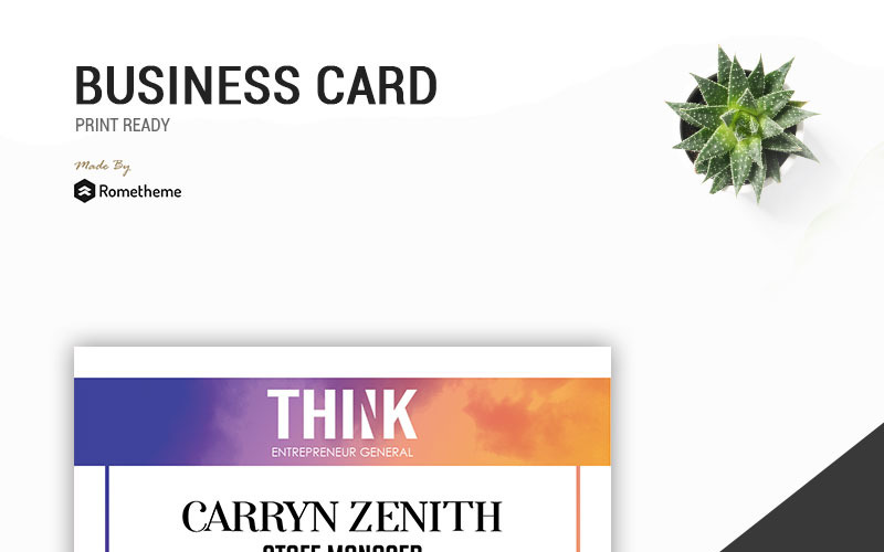 Download Фирменный стиль "Think - Business Card - Corporate Identity Template" / Think - Business Card - Corporate Identity Template - Фирменный стиль на тему графика brand branding business clean company corporate creative fashion modern personal photography printable professional sided simple card identity