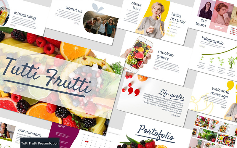 Tutti Frutti - - Plantilla de Keynote