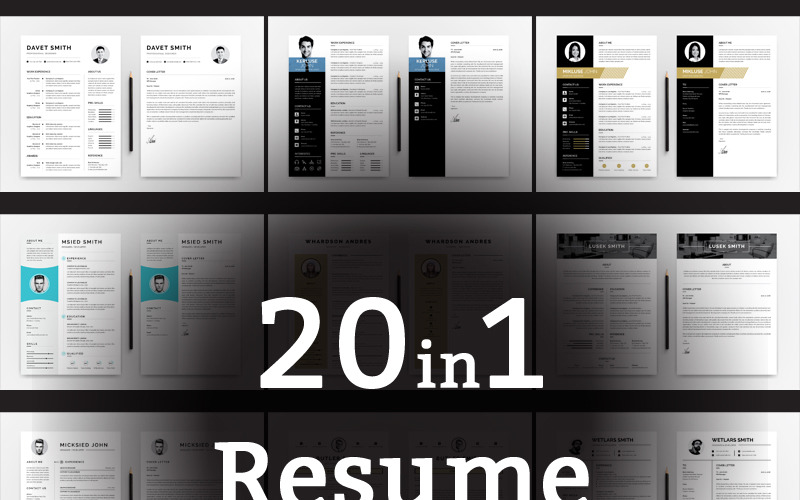 Download Резюме "Word Bundle Resume Template" / Word Bundle Resume Template - Резюме на тему графика resume bundle cv clean creative word infographic modern professional student mac pages manager template bankers doctors job seekers