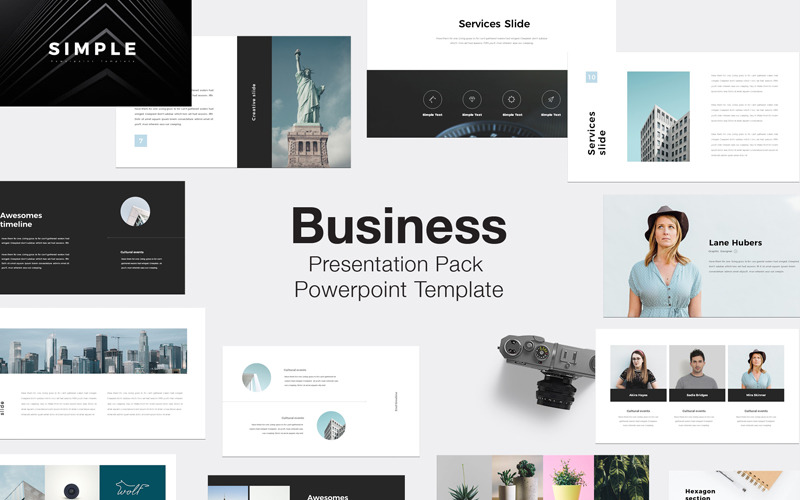 Business Presentation Pack PowerPoint template