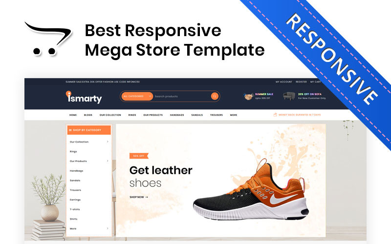 Ismarty - šablona Premium Mega Store OpenCart