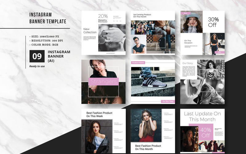 Download Шаблон для соцсетей "Sistec Instagram Promotional Banner Social Media Template" / Sistec Instagram Promotional Banner Social Media Template - Шаблон для соцсетей на тему графика instagram,banner,post,story,stories,socialmedia,template,fashion,discount,sale,product,marketing,square