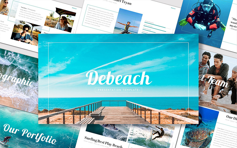 Debeach - PowerPoint şablonu