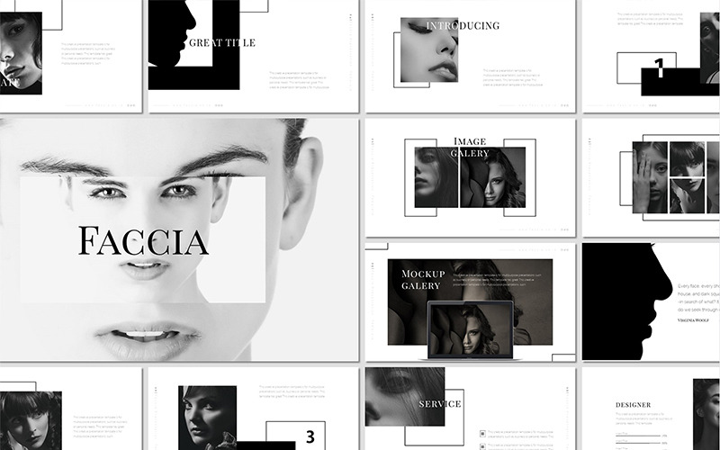 Faccia - PowerPoint模板