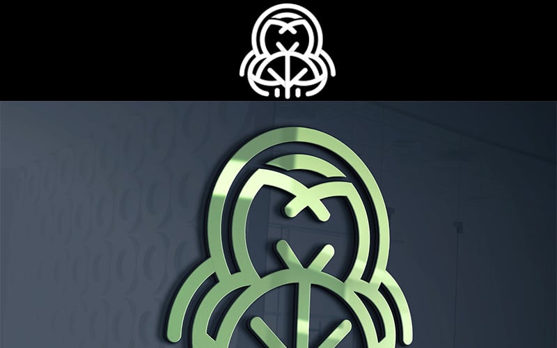 Modèle de logo d'arbre