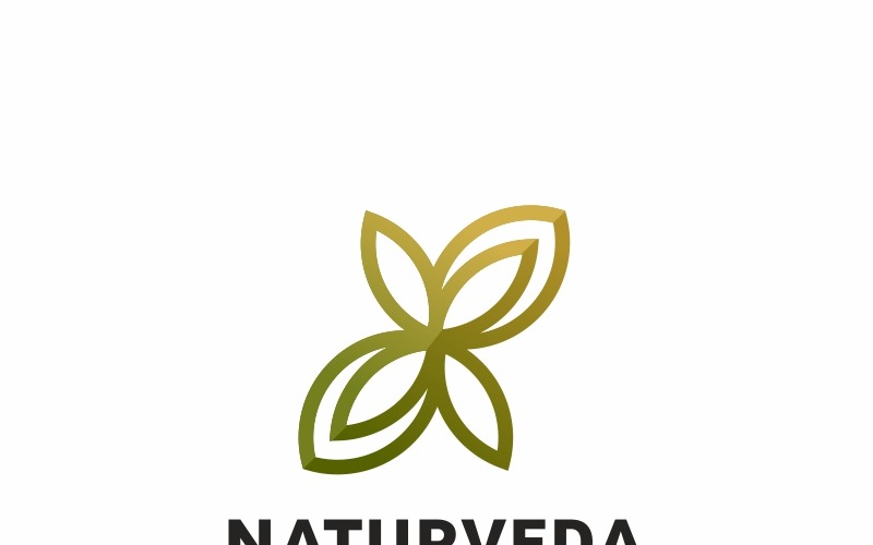 Download Шаблон логотипа "Natural Logo Template" / Natural Logo Template - Шаблон логотипа на тему графика beauty bio botanical branding business crest eco products editable letter elegant environment green health herb insurance leaf leaves life logo