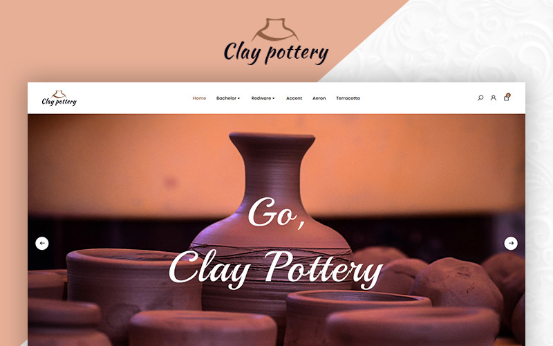 Pottery Pot Магазин керамических изделий Opencart Template