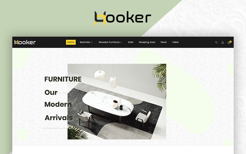 Шаблон OpenCart Премиум Магазин Hooker Furniture