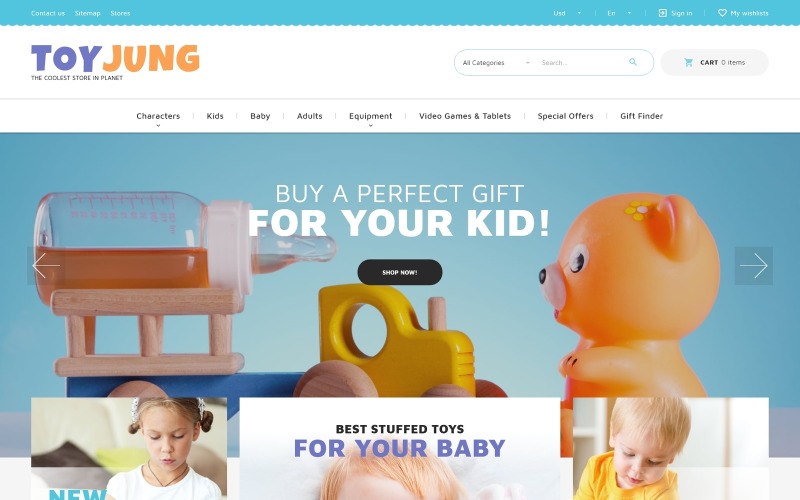 plaything store bootstrap ecommerce clean prestashop theme