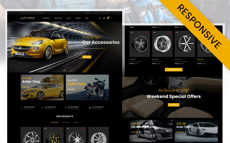 Autorry - Auto Part Store OpenCart Responsive Mall