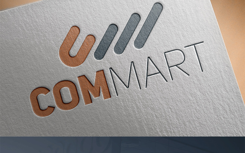 Download Шаблон логотипа "Commart Logo Template" / Commart Logo Template - Шаблон логотипа на тему графика creative logo design professional mockup shopping unique 3d versatile