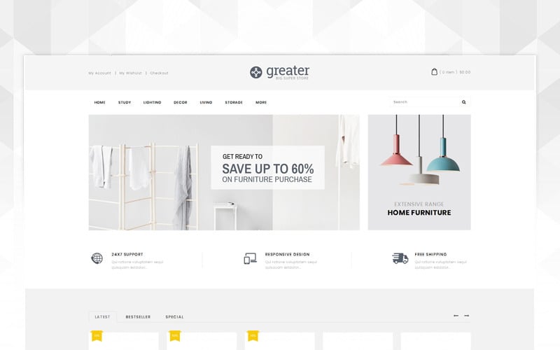 Greater Furniture Store OpenCart Template