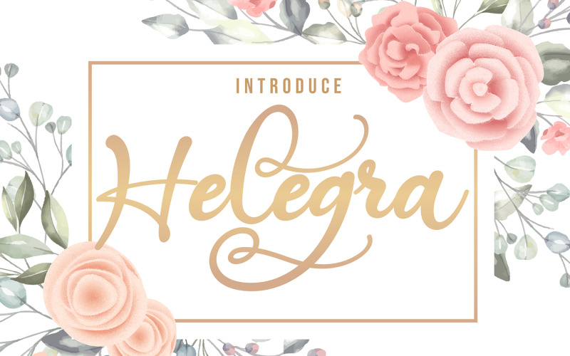 Helegra | Carattere corsivo di bellezza