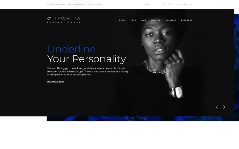 Jewelza - Gems multifunctionele stijlvolle OpenCart-sjabloon
