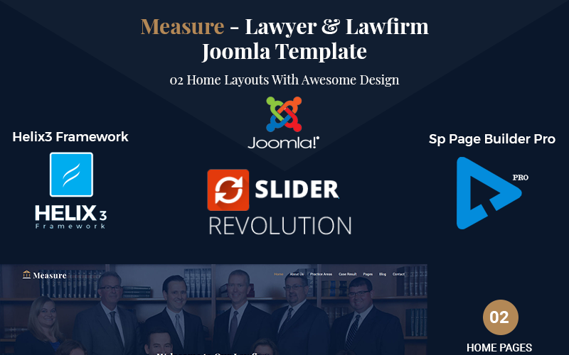 Мера - Шаблон Joomla для юридических фирм и юристов