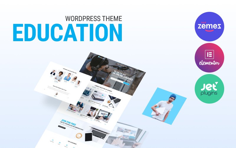Technotour - онлайн-курси навчання та освіти на WordPress Elementor тема