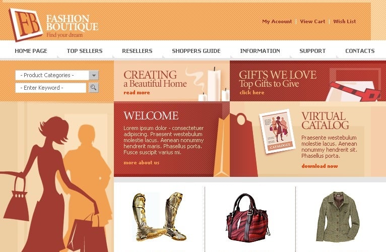 Fashion Store Website Template #8456 - TemplateMonster
