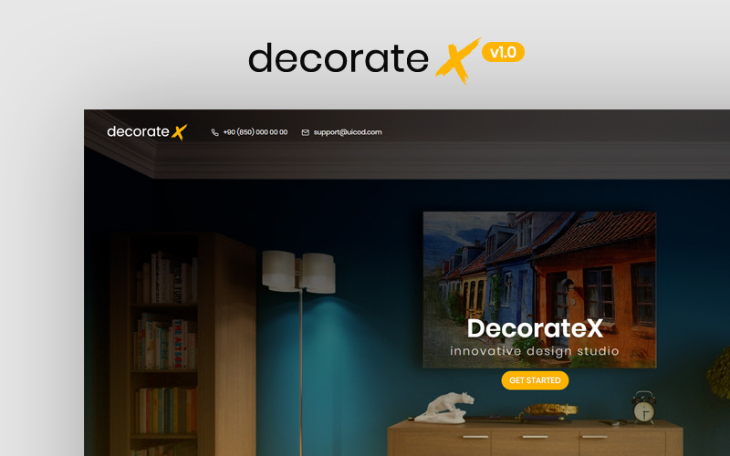 DecorateX - HTML5 шаблон веб-сайта мебели и декора