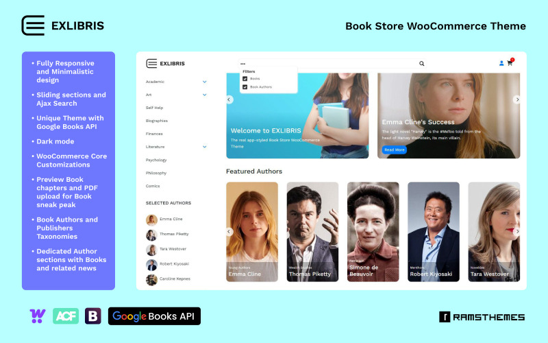 EXLIBRIS - Тема книжкового магазину WooCommerce