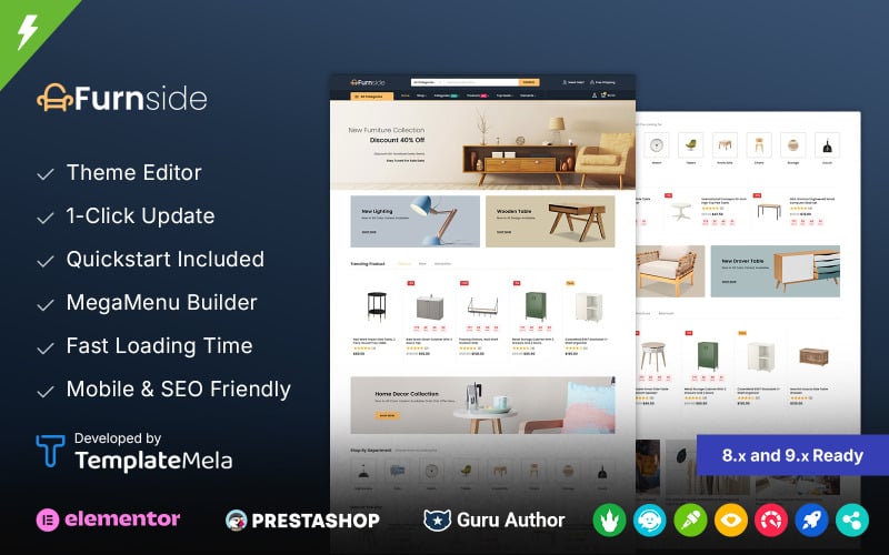 Furnside - Modern Furniture Store PrestaShop Theme