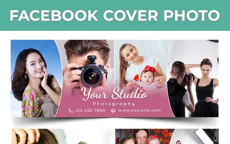 Download Шаблон для соцсетей "Photography/Fashion Facebook Cover Social Media Template" / Photography/Fashion Facebook Cover Social Media Template - Шаблон для соцсетей на тему фотогалерея 