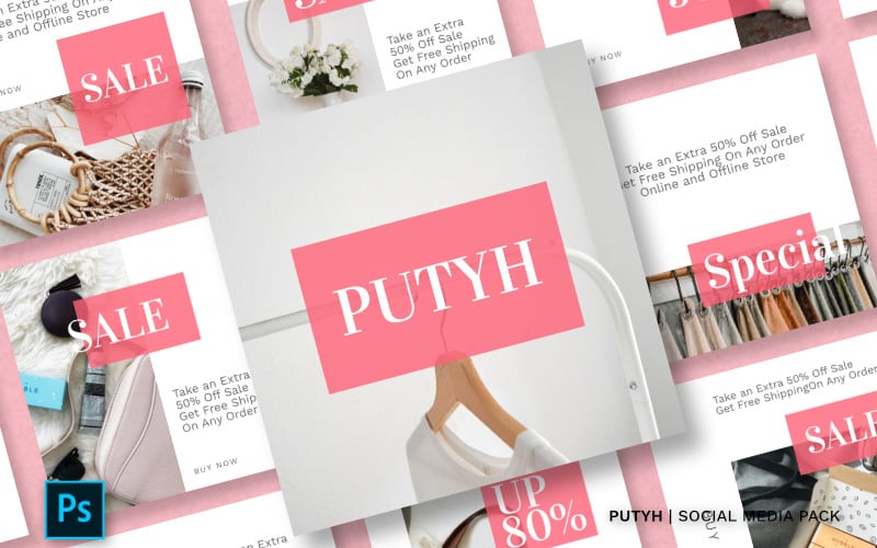 Plantilla de redes sociales Putyh Pack