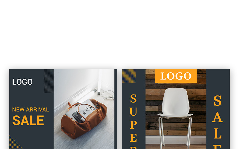 Download Шаблон для соцсетей "Product Sale Social Media Template" / Product Sale Social Media Template - Шаблон для соцсетей на тему графика social media post set facebook instagram marketing product sale offer