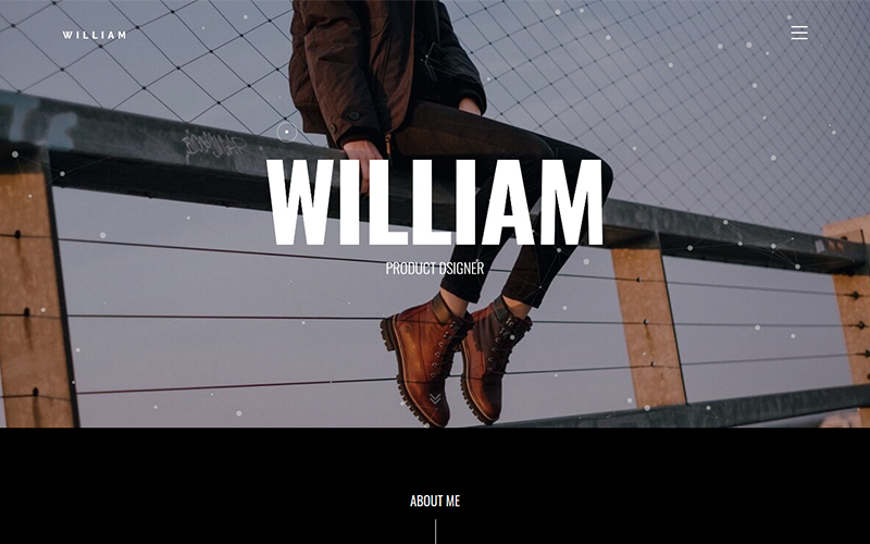 шаблон целевой страницы creative portfolio showcase