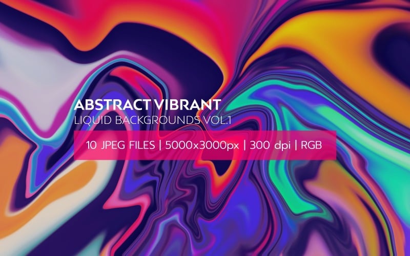 Abstract Vibrant Liquid s Vol.1 Background