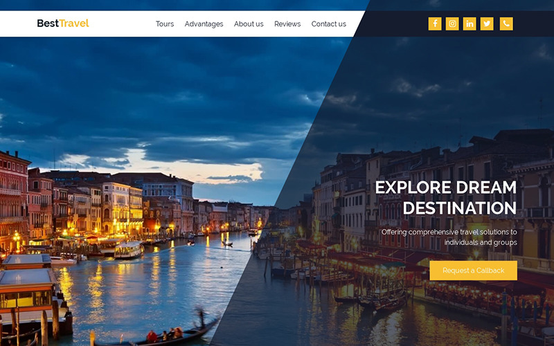 шаблон целевой страницы