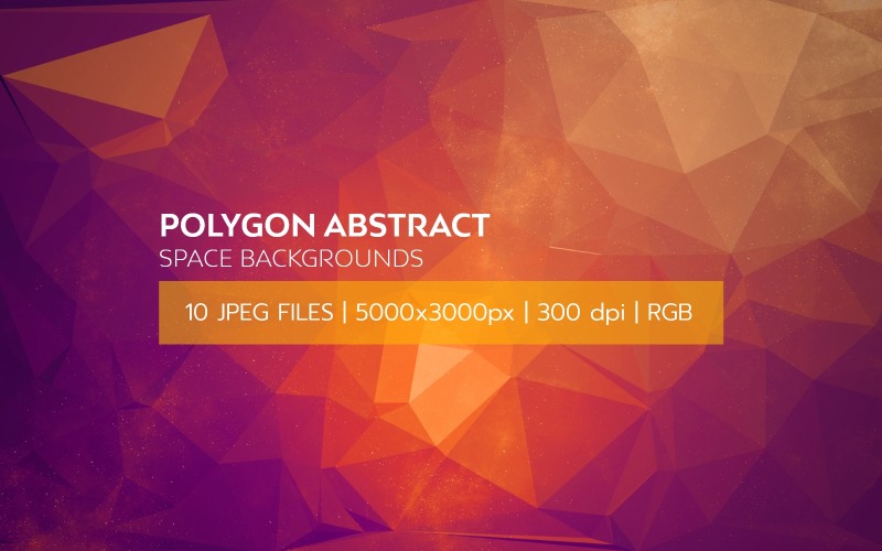 Fondo del espacio abstracto del polígono