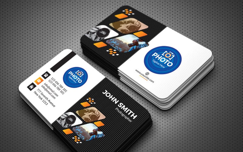 Photography New Business Card - Corporate Identity Template
