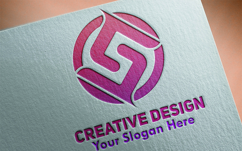 Download Шаблон логотипа "S Letter Logo Template" / S Letter Logo Template - Шаблон логотипа на тему графика creative modern professional unique letter brand company business logo design monogram versatile 3d