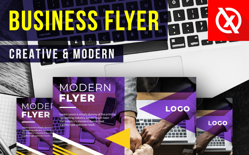 Snygg kreativ modern flygblad - Corporate Identity Design