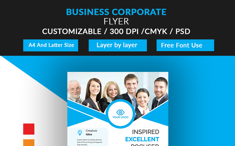 Download Фирменный стиль "Circle Flyer Design - Corporate Identity Template" / Circle Flyer Design - Corporate Identity Template - Фирменный стиль на тему графика corporate flyer design a4 letter template add branding banner web color psd corporate_flyer_design business creative product concept