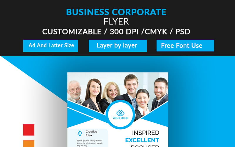 Circle Flyer Design - Corporate Identity Template