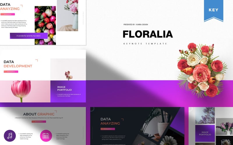 Floralia - шаблон Keynote