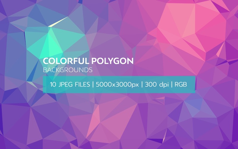 Fond de polygone coloré