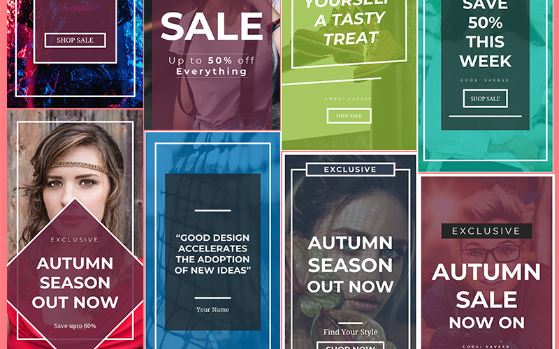 Download Шаблон для соцсетей "Insta-Story Layout Social Media Template" / Insta-Story Layout Social Media Template - Адаптивный Шаблон для соцсетей на тему графика ad banner coffee shop design facebook travel fashion food instagram beauty fitness furniture interior post restaurant instagram stories story tours